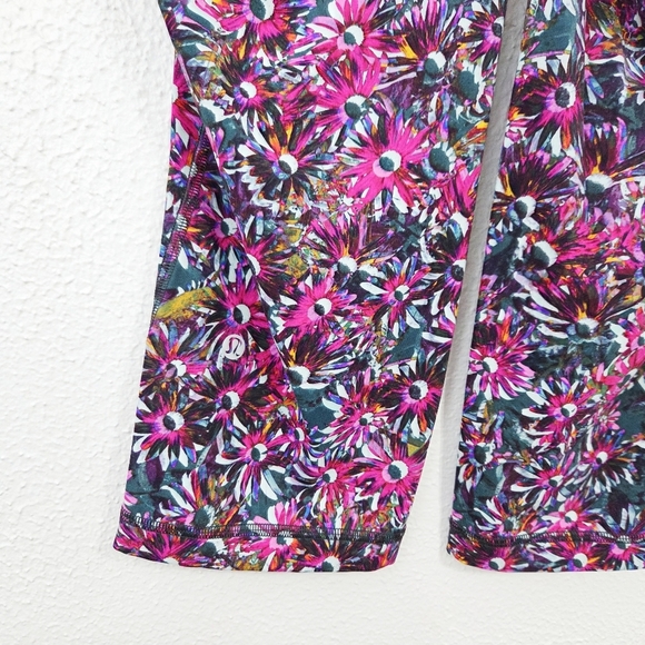 Lululemon Swift Speed High-Rise Crop 21" Floral Electric Multi Plus Size Legging - Picture 4 of 5